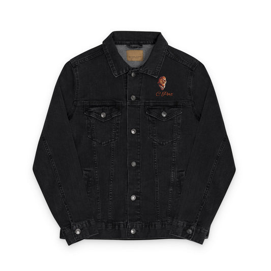 C Port Embroidered Unisex Denim Jacket - Perfect for Casual Outings, Festivals, Gifts, and Everyday Wear