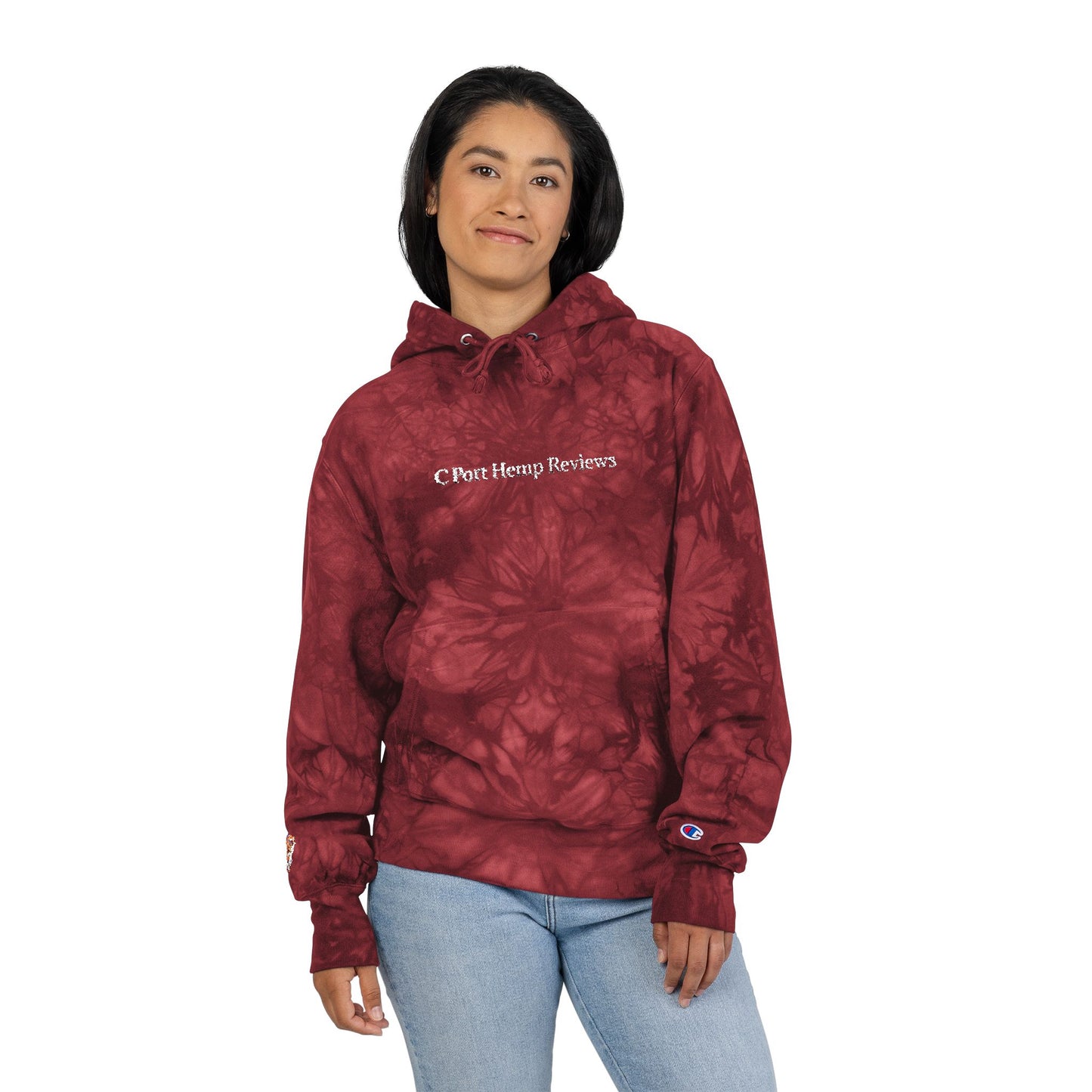 C Port Hemp Reviews Tye Dye Champion Sweatshirt, Perfect for All Seasons, Trendy Gift Idea