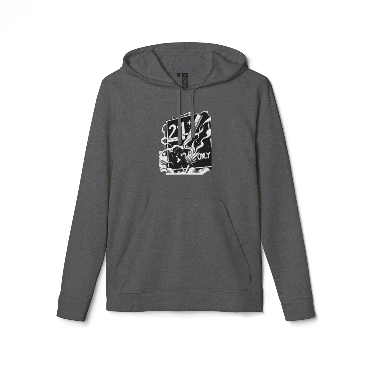 Adult Use Only 21+ Sexy Smoker Adidas Unisex Fleece Hoodie