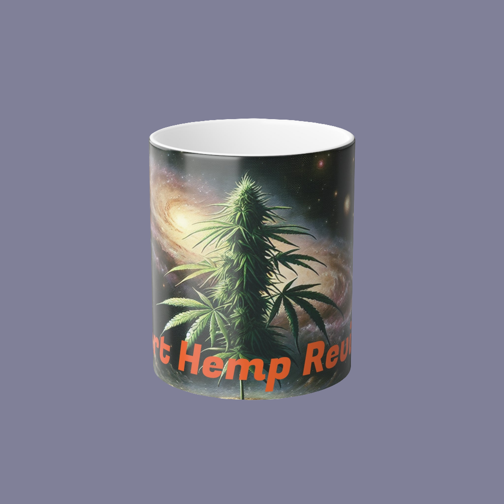 C Port Hemp Reviews Cosmic Cannabis Color Morphing Mug - Perfect for Stoners, Space Lovers, and Gift Giving, 11oz Heat Activated Cup