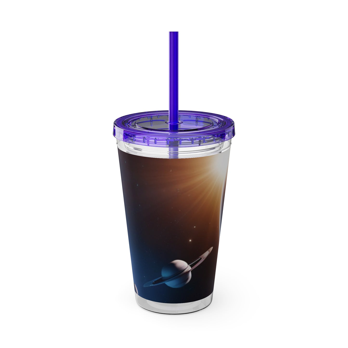 C Port Solar System Sunsplash Tumbler with Straw, 16oz