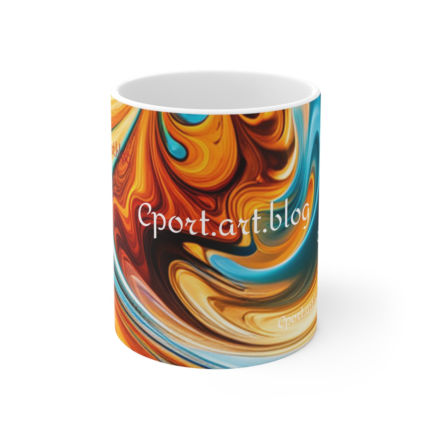 CPORT.ART.BLOG Abstract Ceramic Mug 11oz