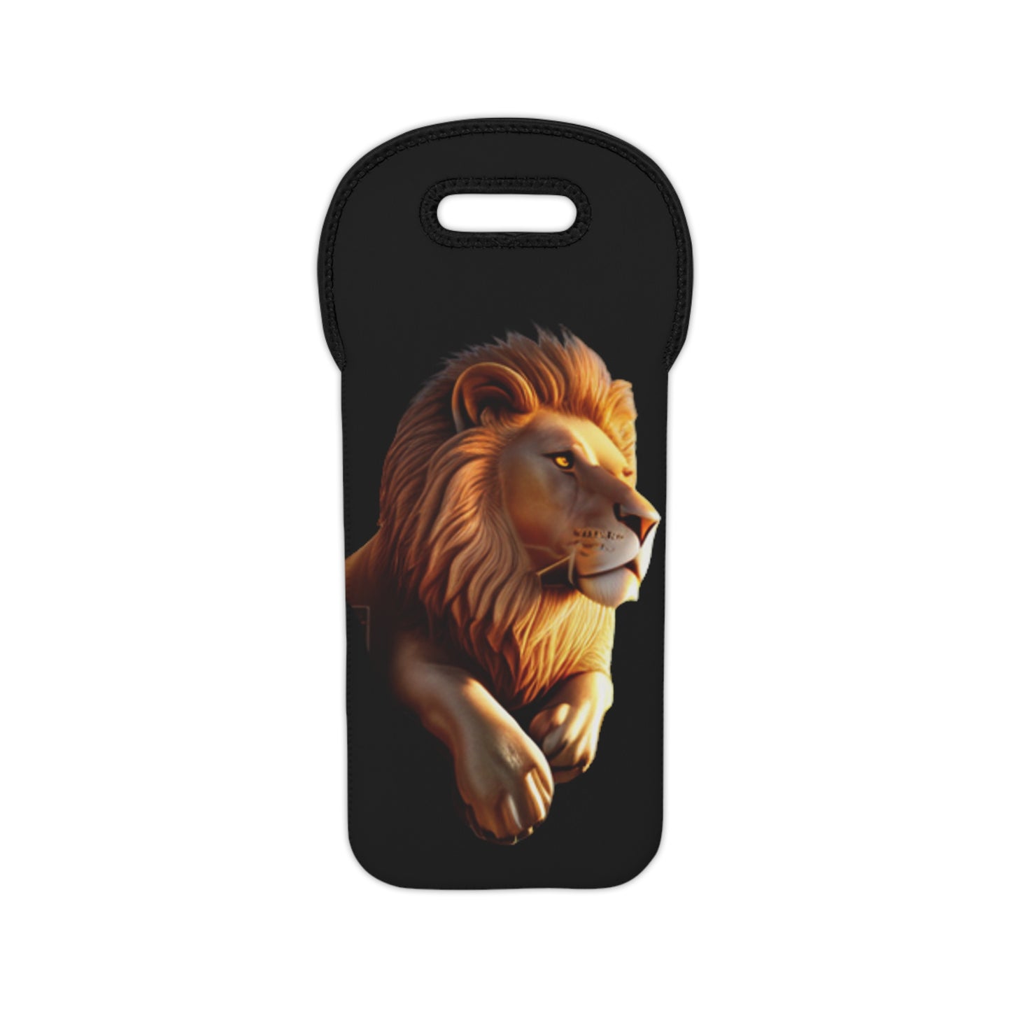 C Port Resting Lion Wine Tote Bag