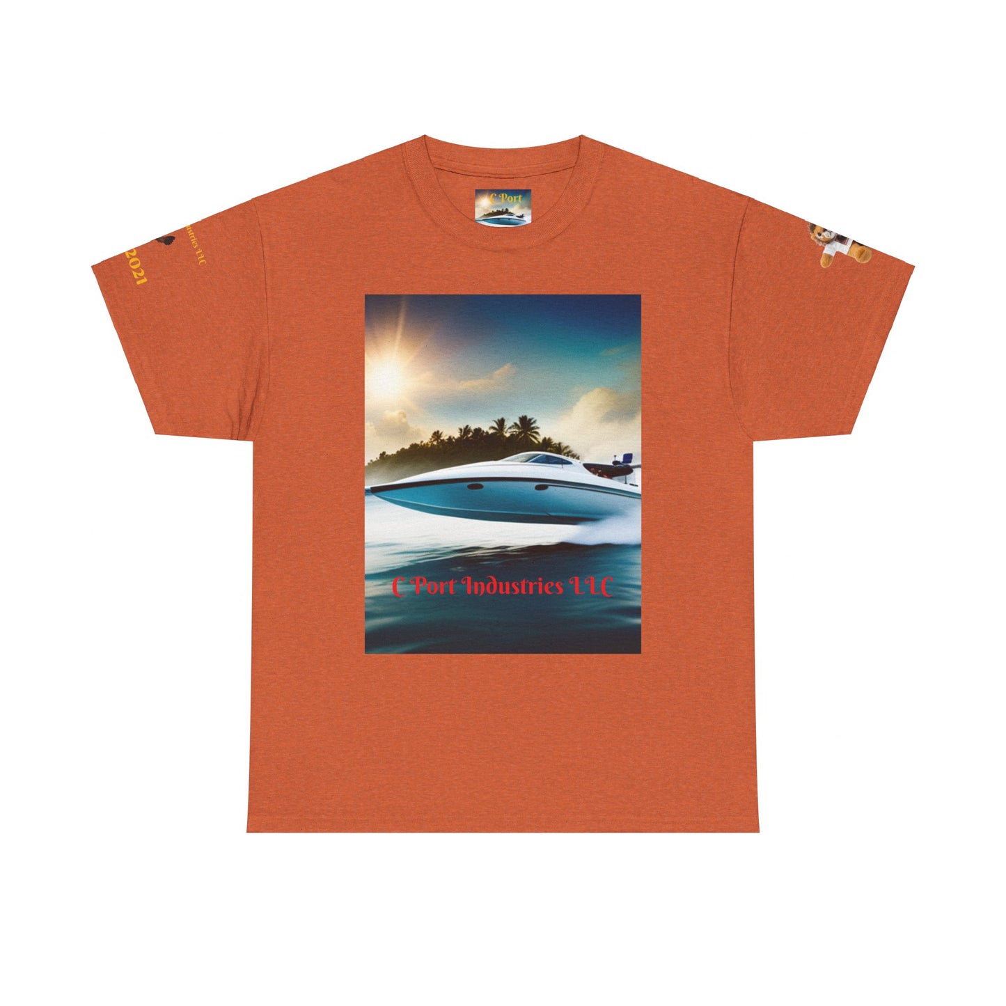 C Port Speed Boat Unisex Heavy Cotton Tee