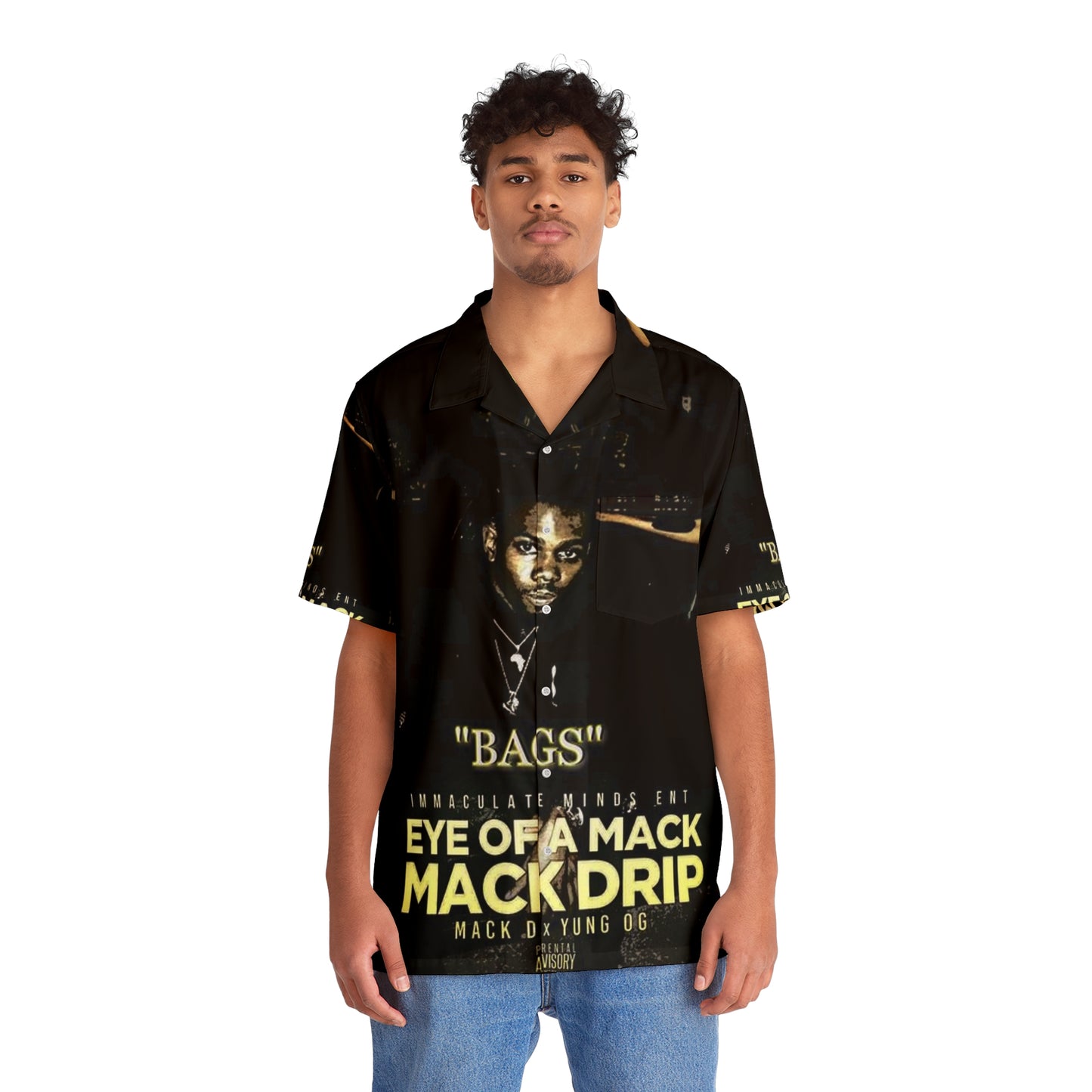 Mack d Full Bags Men's Hawaiian Shirt (AOP)