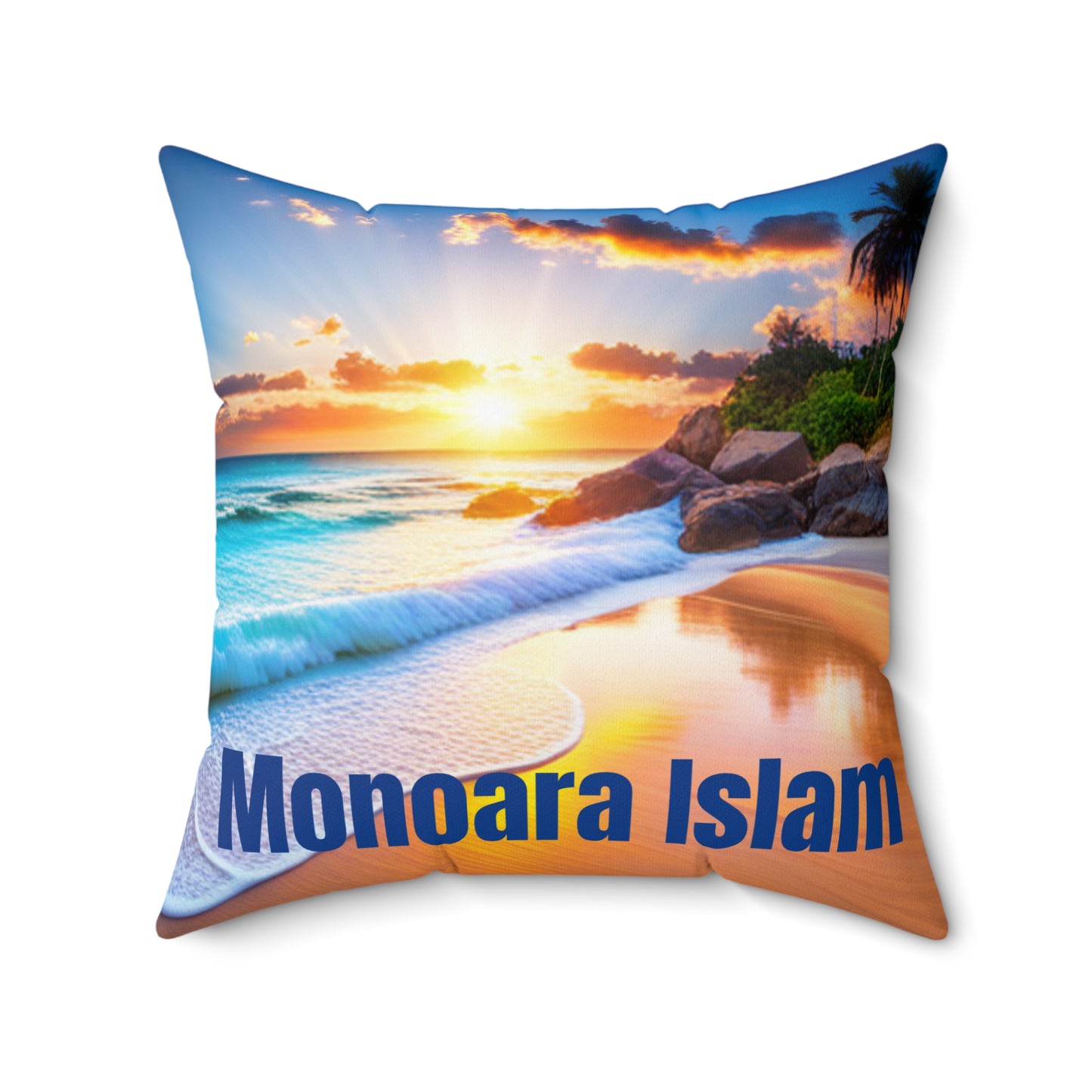 Monoara Islam Spun Polyester Square Pillow