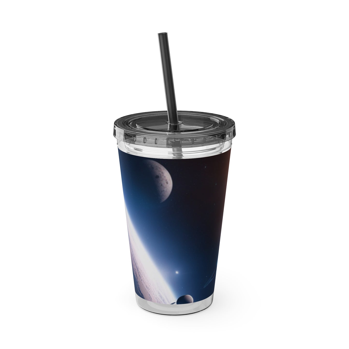 C Port Solar System Sunsplash Tumbler with Straw, 16oz