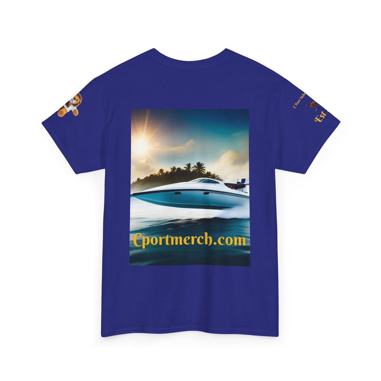 C Port Speed Boat Unisex Heavy Cotton Tee