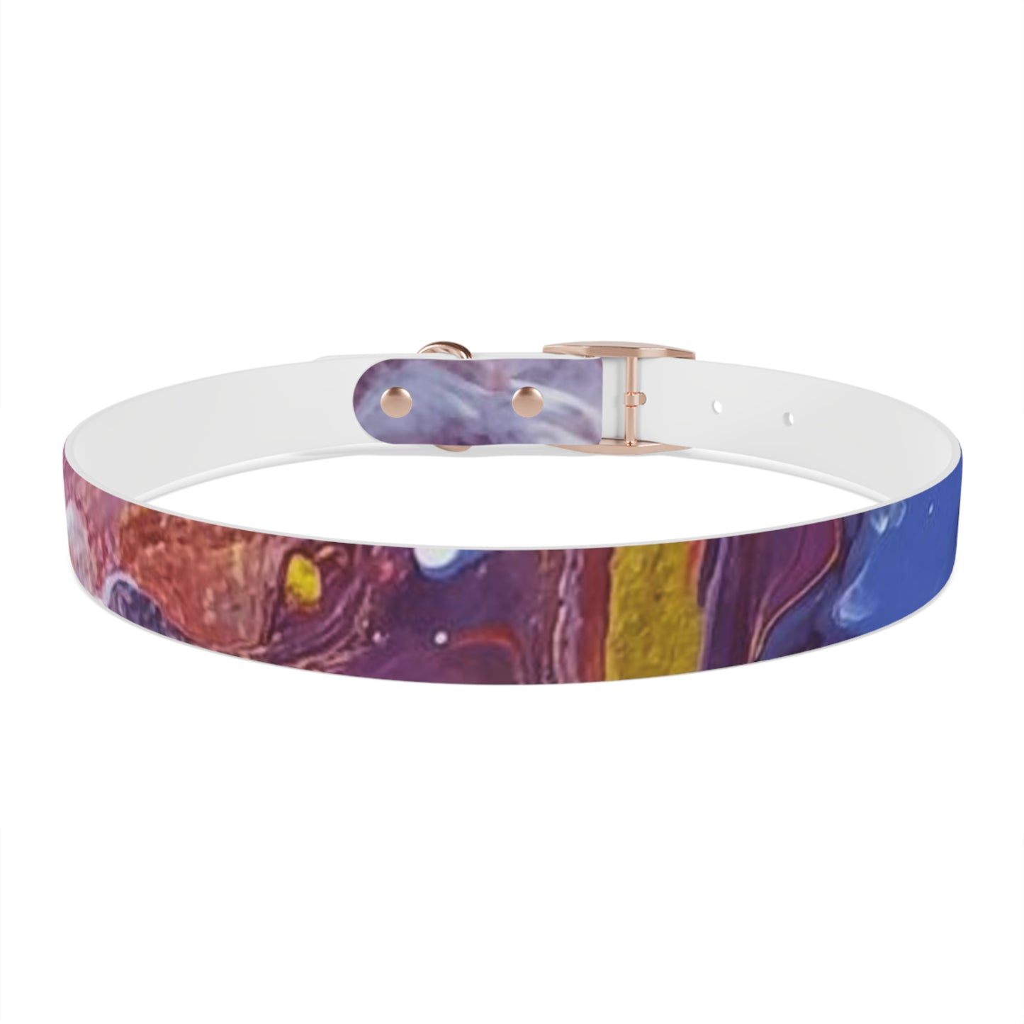 C Port Industries Acrylic Flow Purple Paint Dog Collar