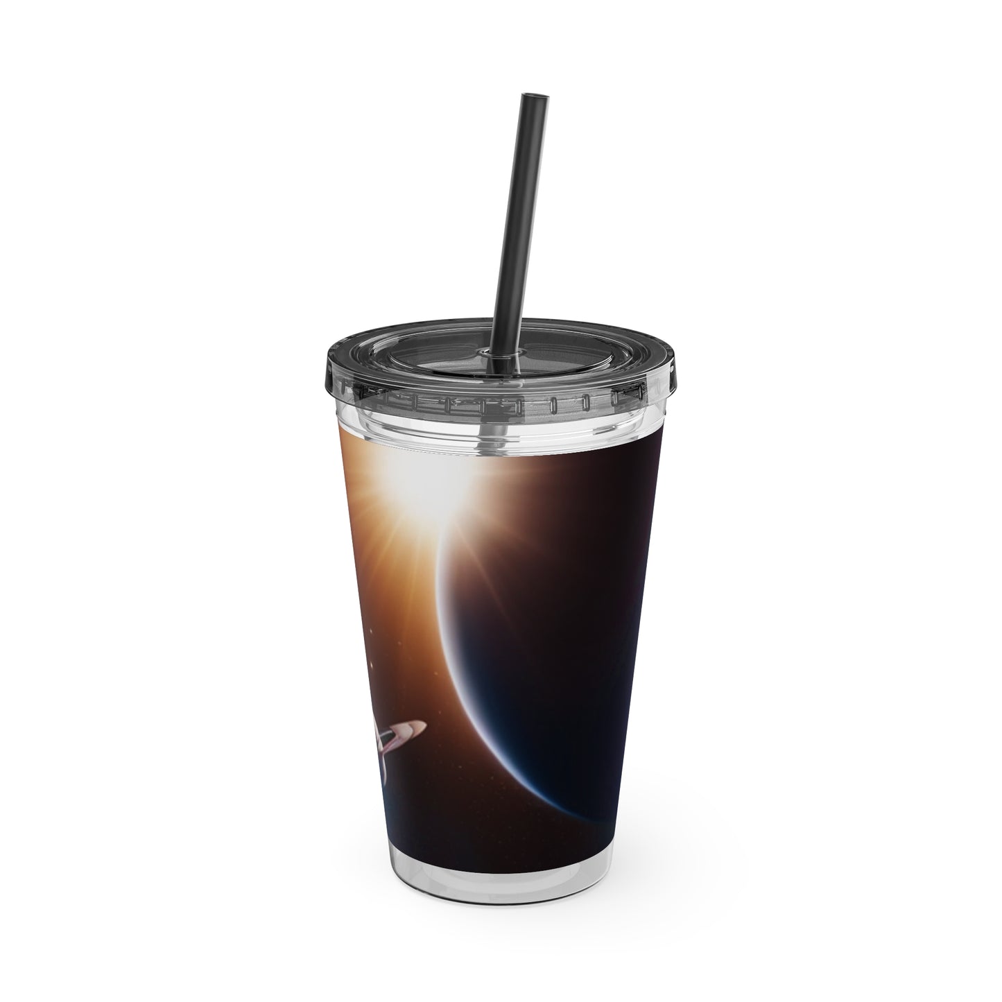 C Port Solar System Sunsplash Tumbler with Straw, 16oz