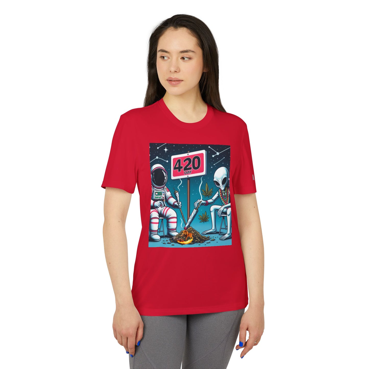 420 Day Astronauts Unisex Sport T-Shirt