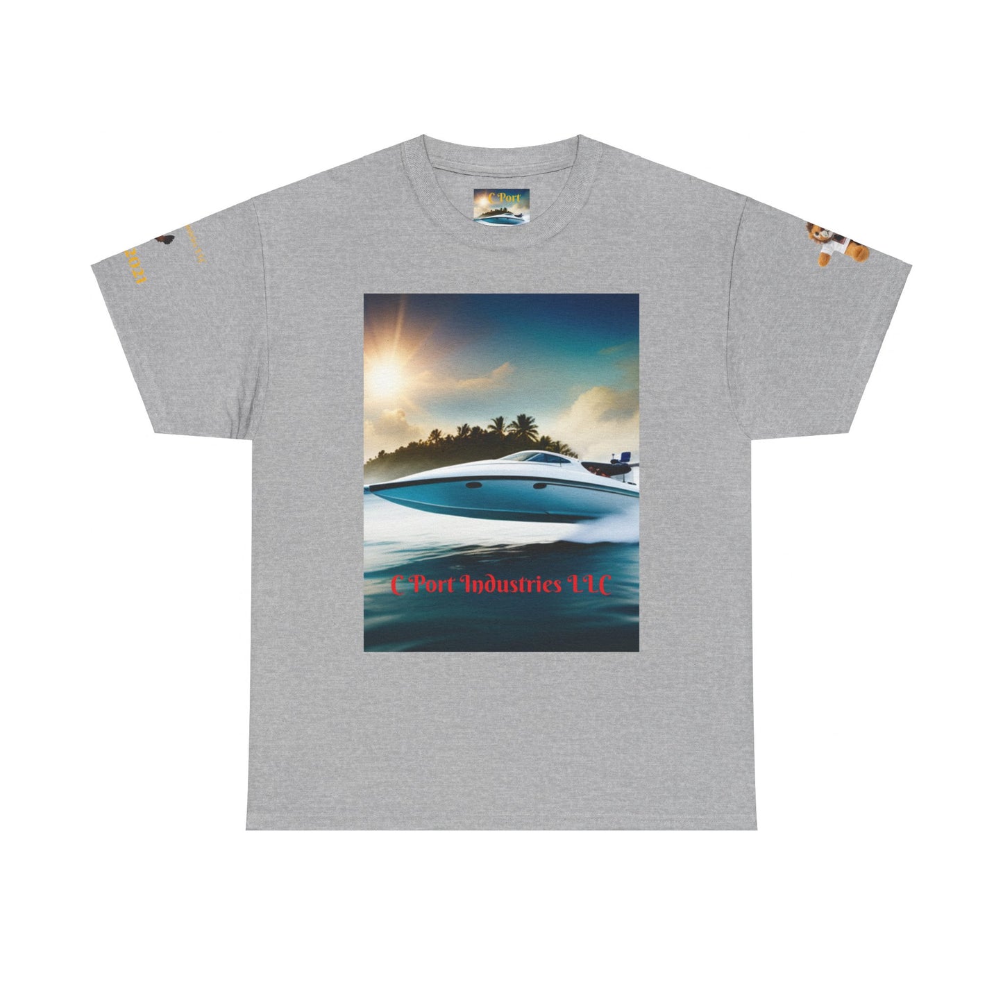 C Port Speed Boat Unisex Heavy Cotton Tee