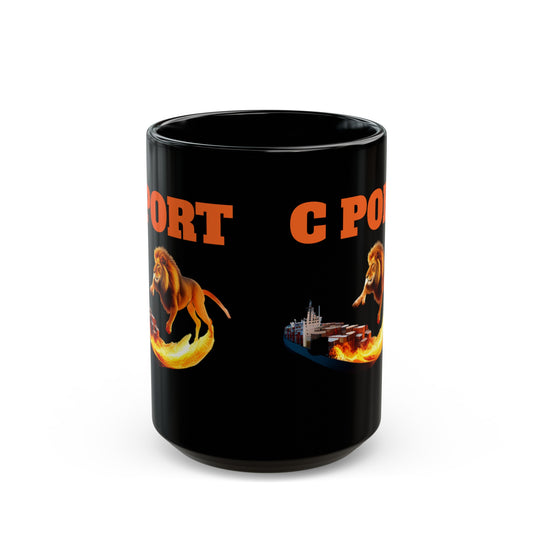 C PORT Black Mug (11oz, 15oz)