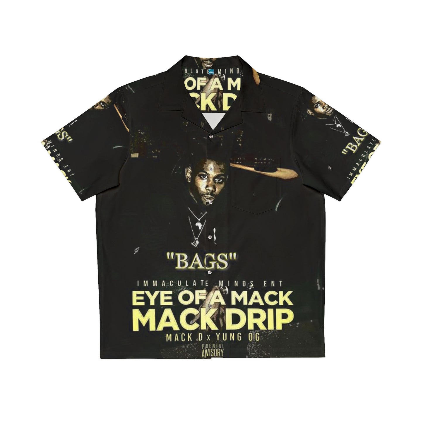 Mack d Full Bags Men's Hawaiian Shirt (AOP)