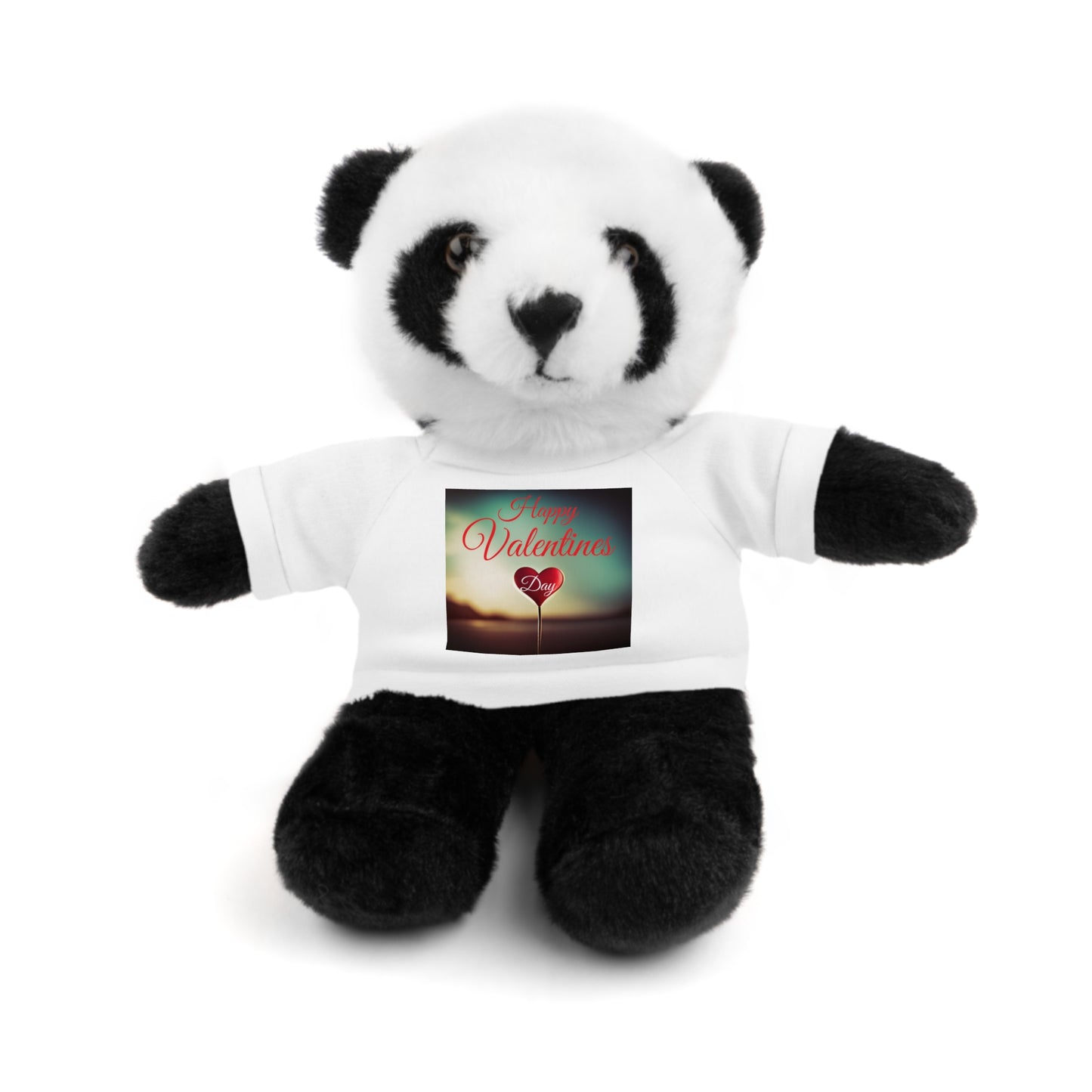 Happy Valentines  Day Stuffed Animals with Tee