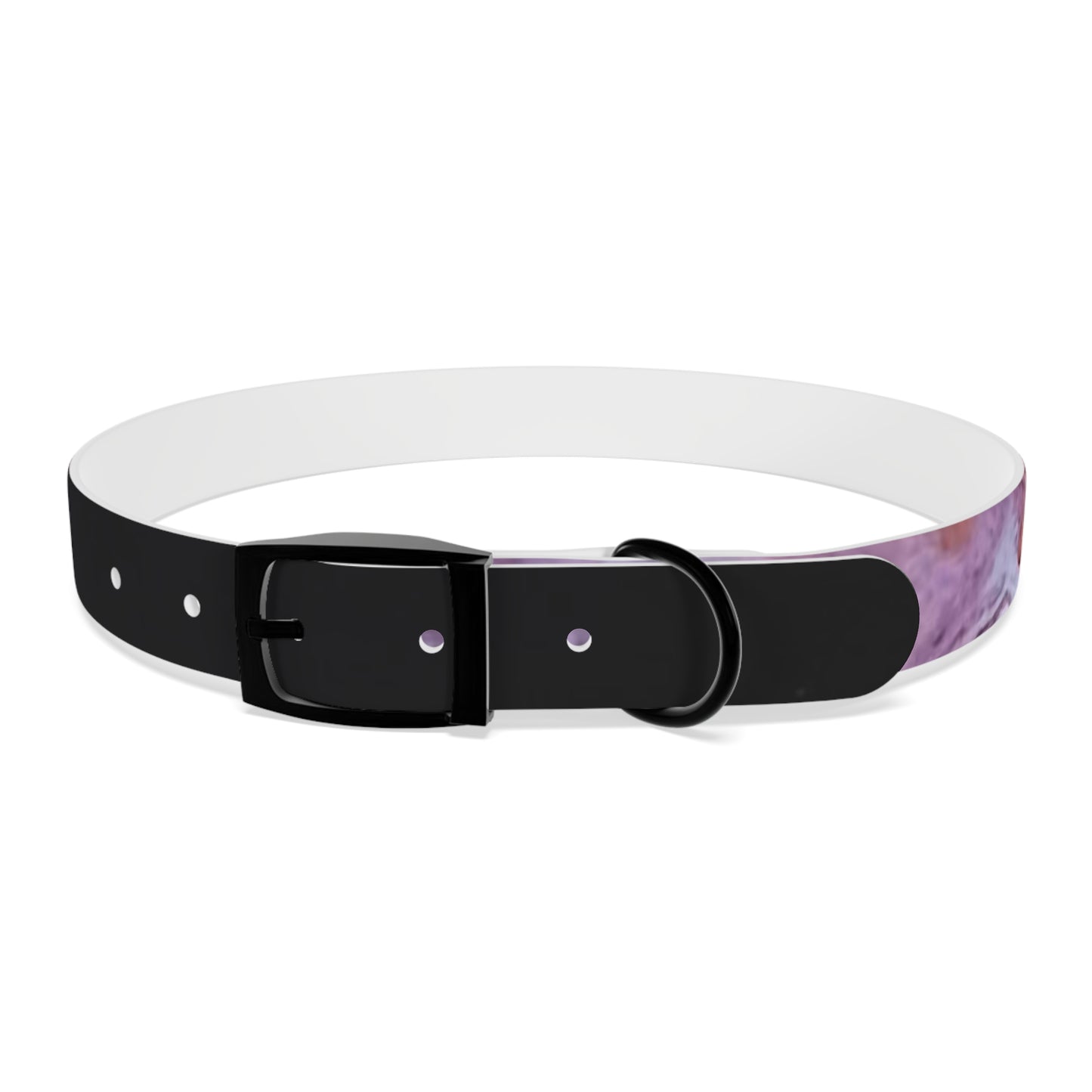 C Port Industries Acrylic Flow Purple Paint Dog Collar