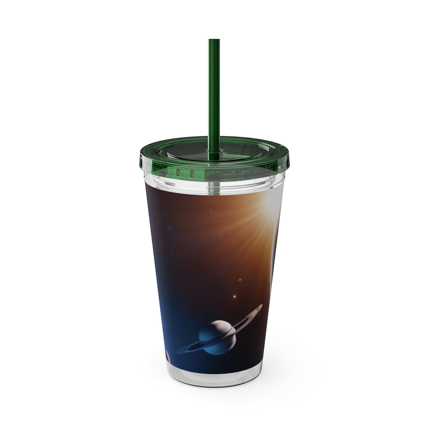 C Port Solar System Sunsplash Tumbler with Straw, 16oz