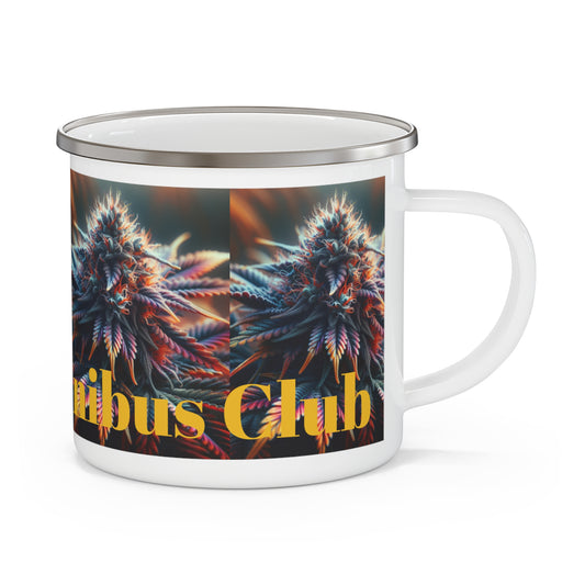 C Port  Cannibus Club Enamel Camping Mug