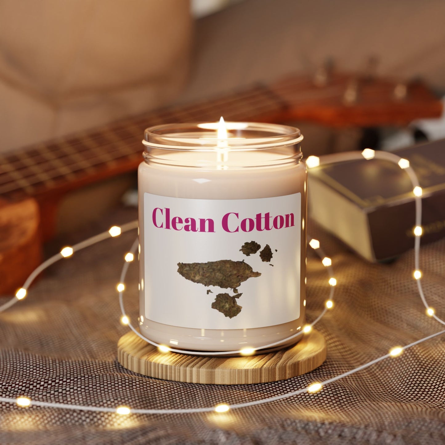 Clean Cotton Scented Soy Candle, 9oz