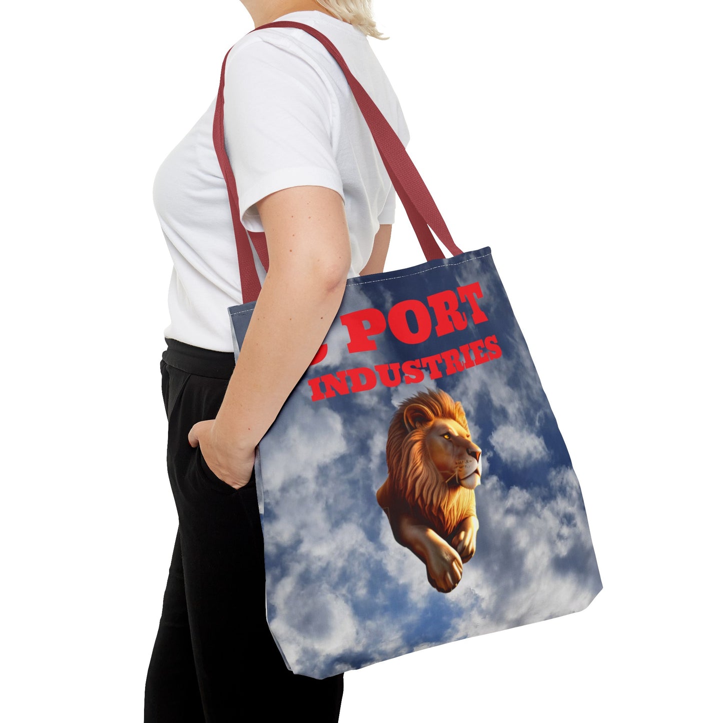 C Port Lion in the Clouds Tote Bag (AOP)