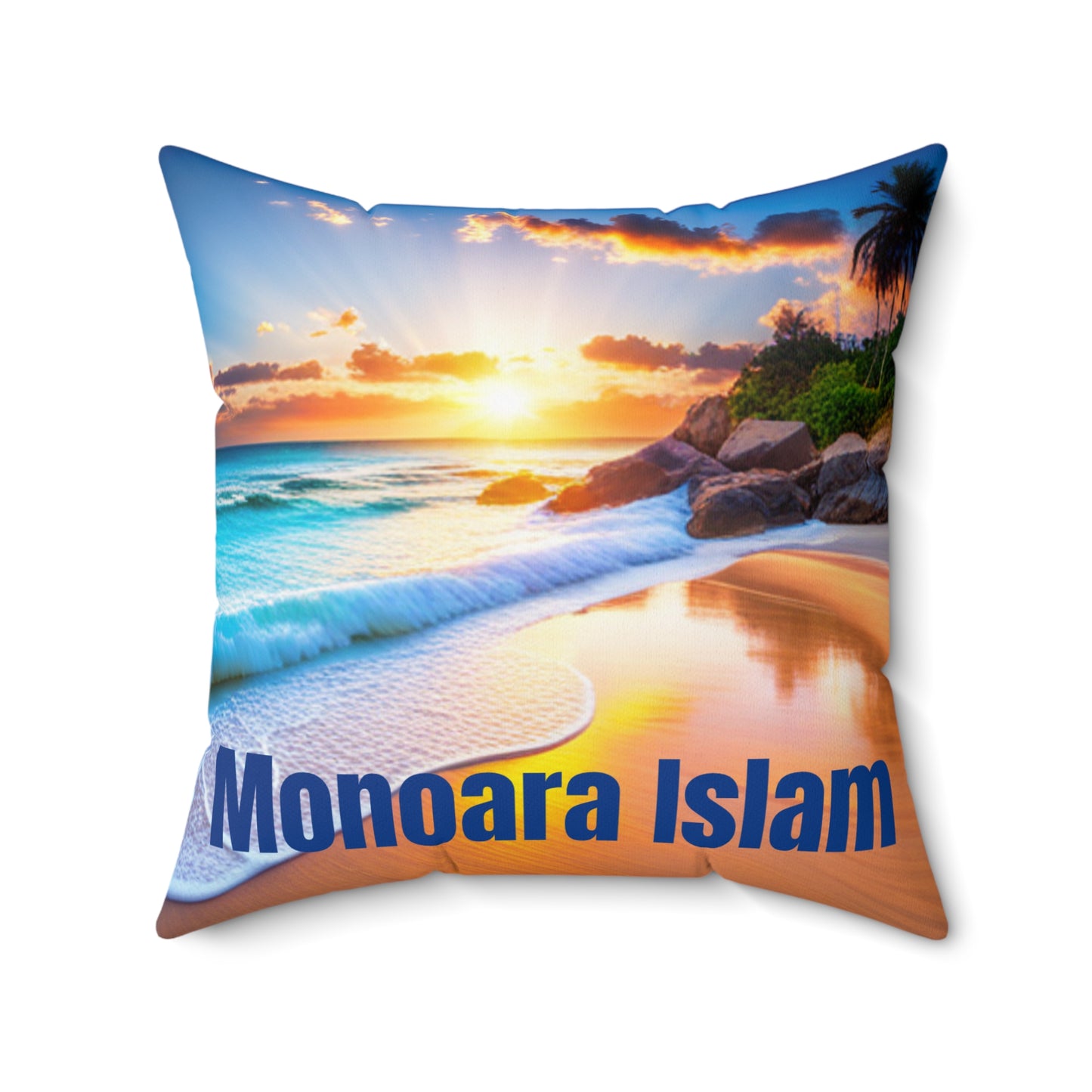 Monoara Islam Spun Polyester Square Pillow