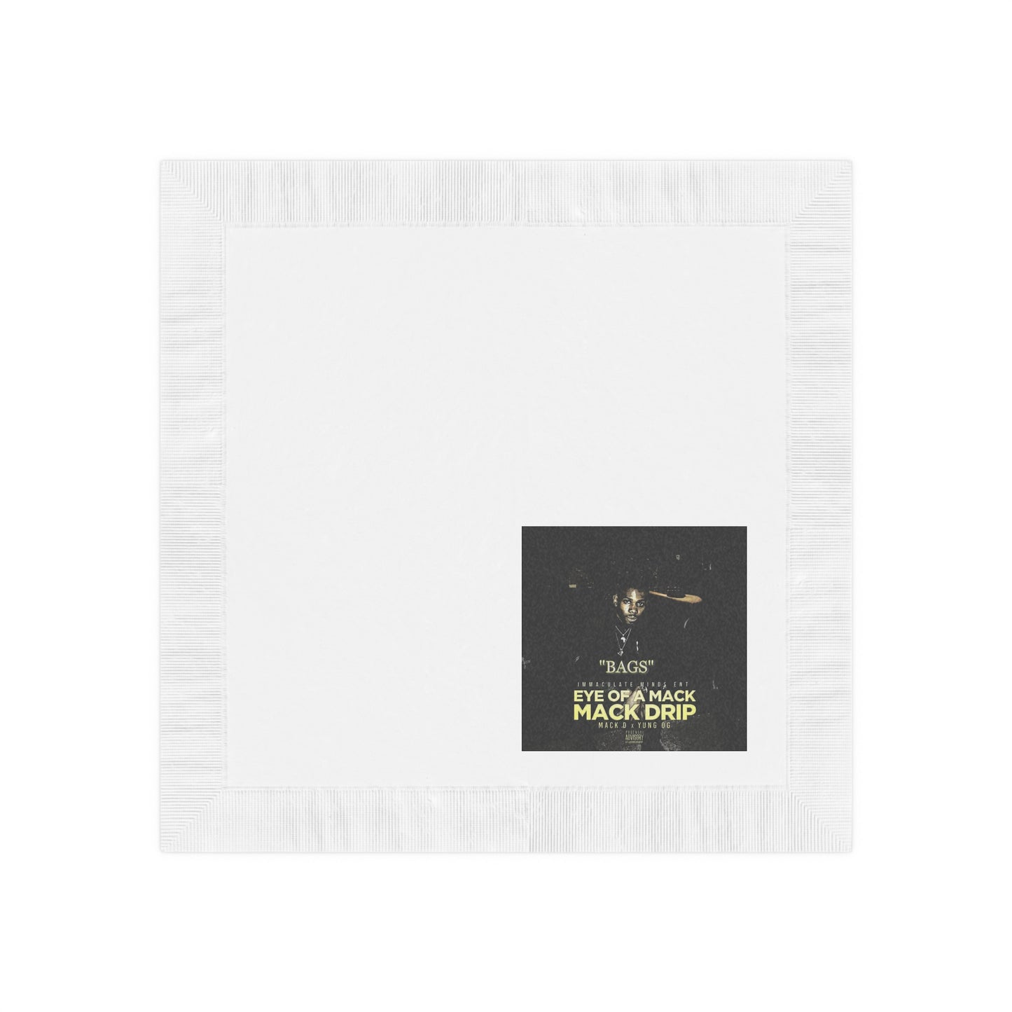 Mack D Bags White Coined Napkins