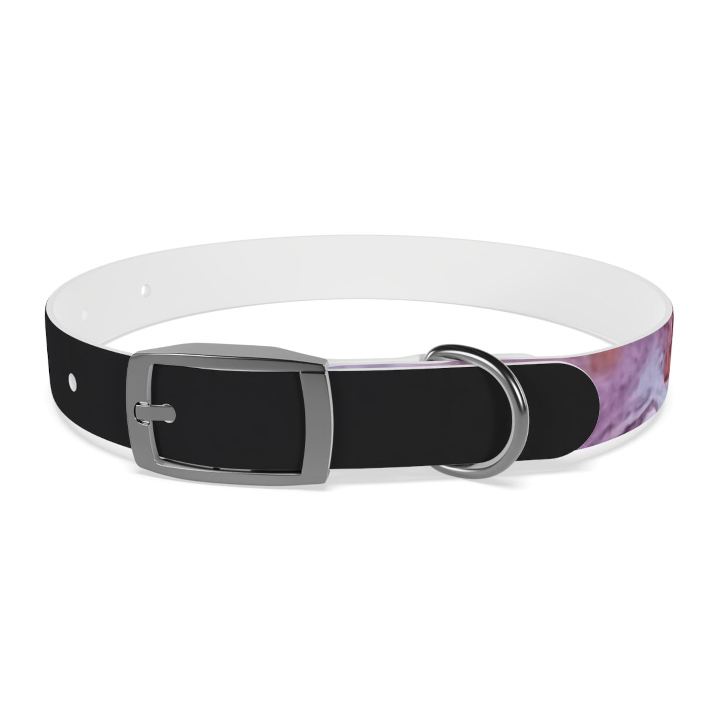 C Port Industries Acrylic Flow Purple Paint Dog Collar