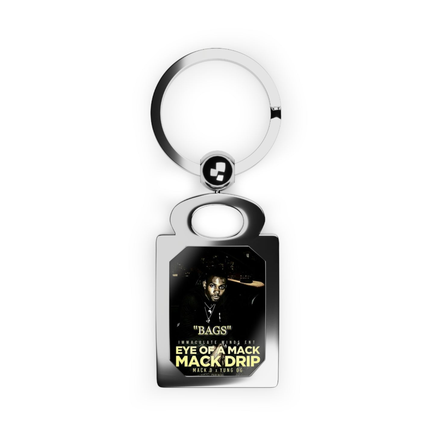 Mack D Rectangle Photo Keyring