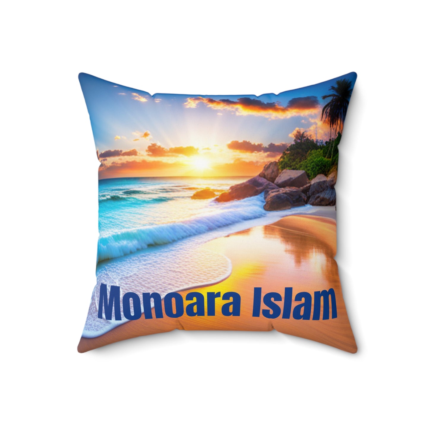 Monoara Islam Spun Polyester Square Pillow