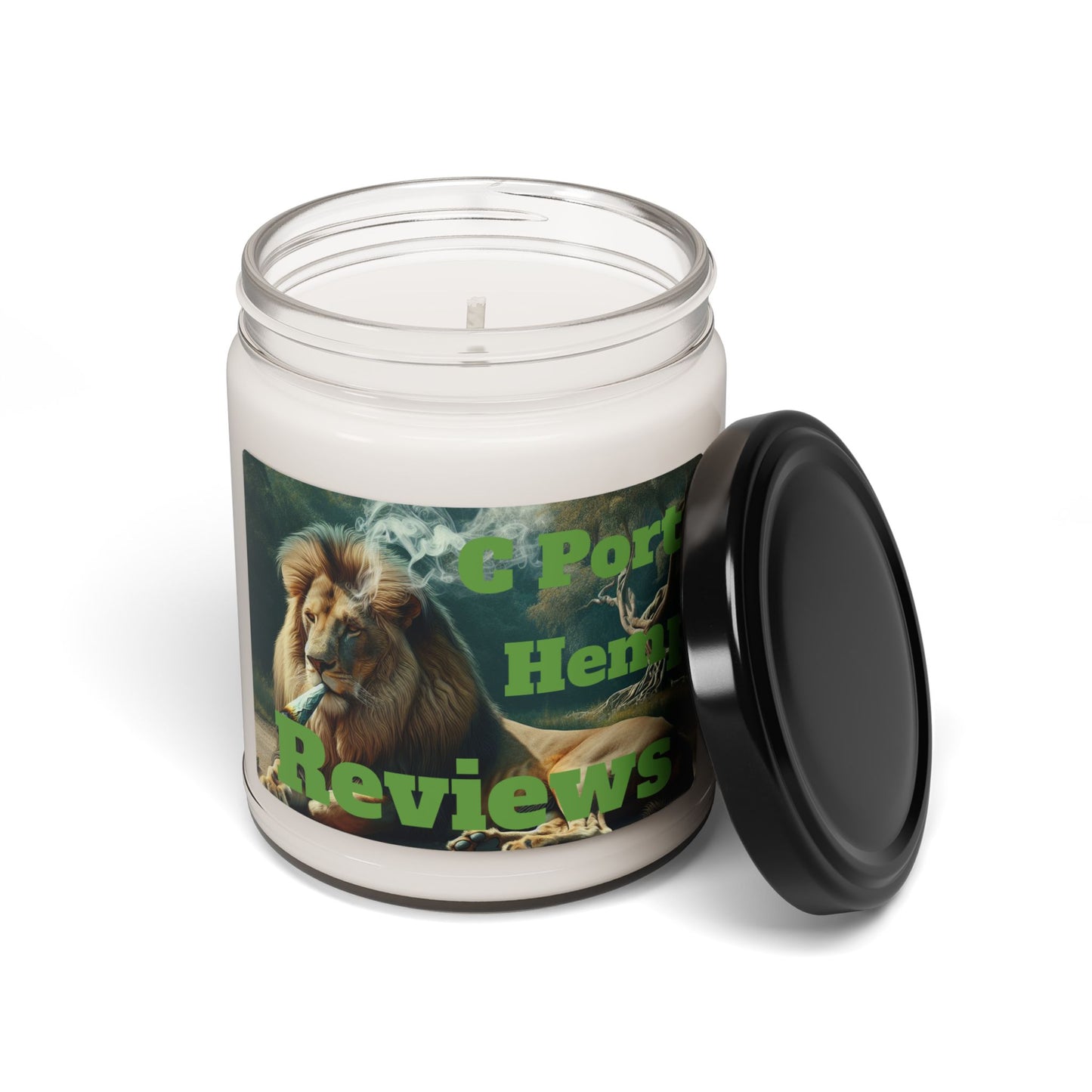 C Port Hemp Reviews Vibrant Scented Soy Candle, Relaxing Aromatherapy Gift, Eco-Friendly, Home Spa Decor, Unique Gift for Lion Lovers, Birthday, Housewarming