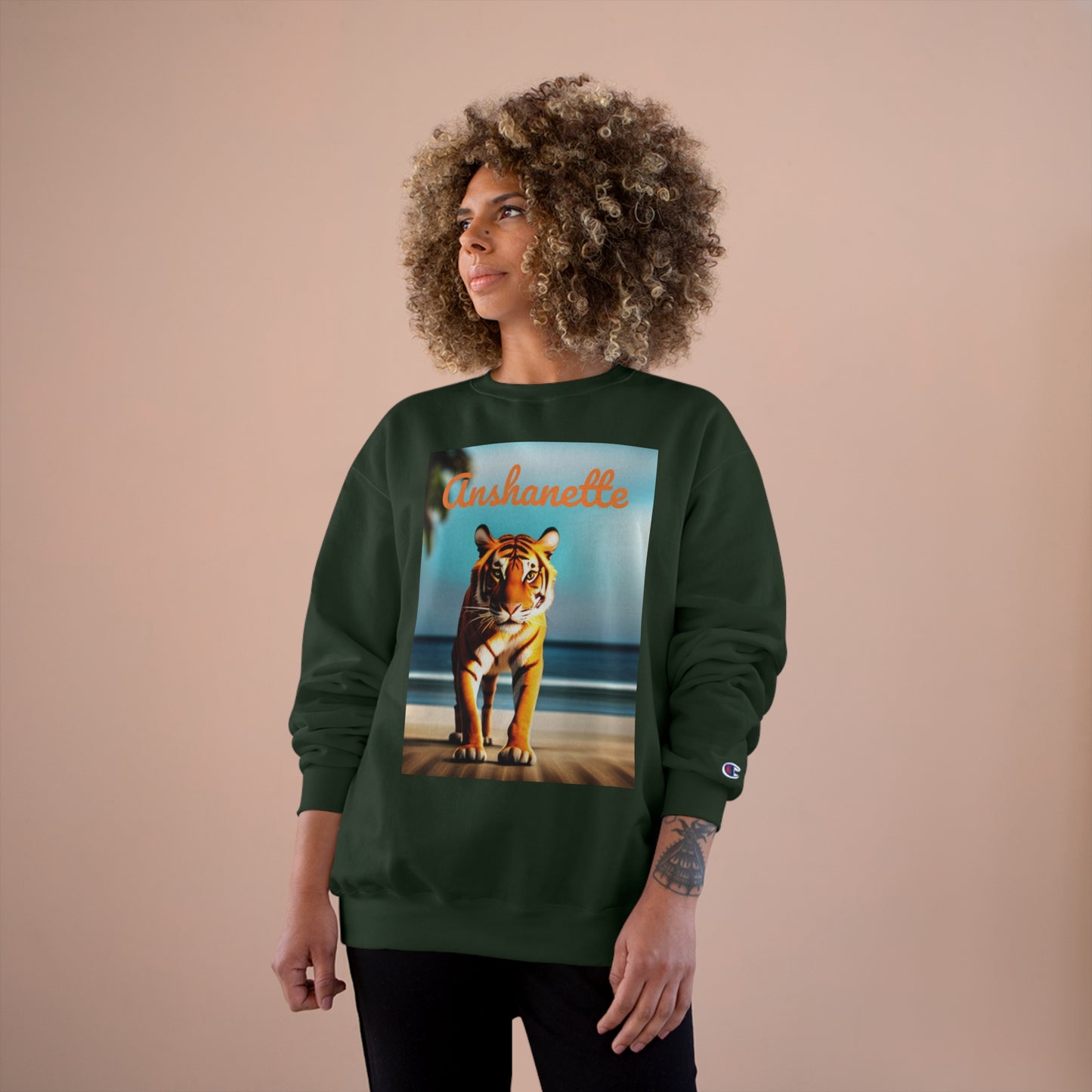 Anshanette Tiger Champion Sweatshirt