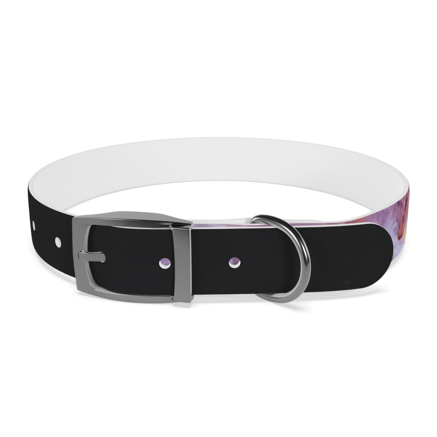 C Port Industries Acrylic Flow Purple Paint Dog Collar