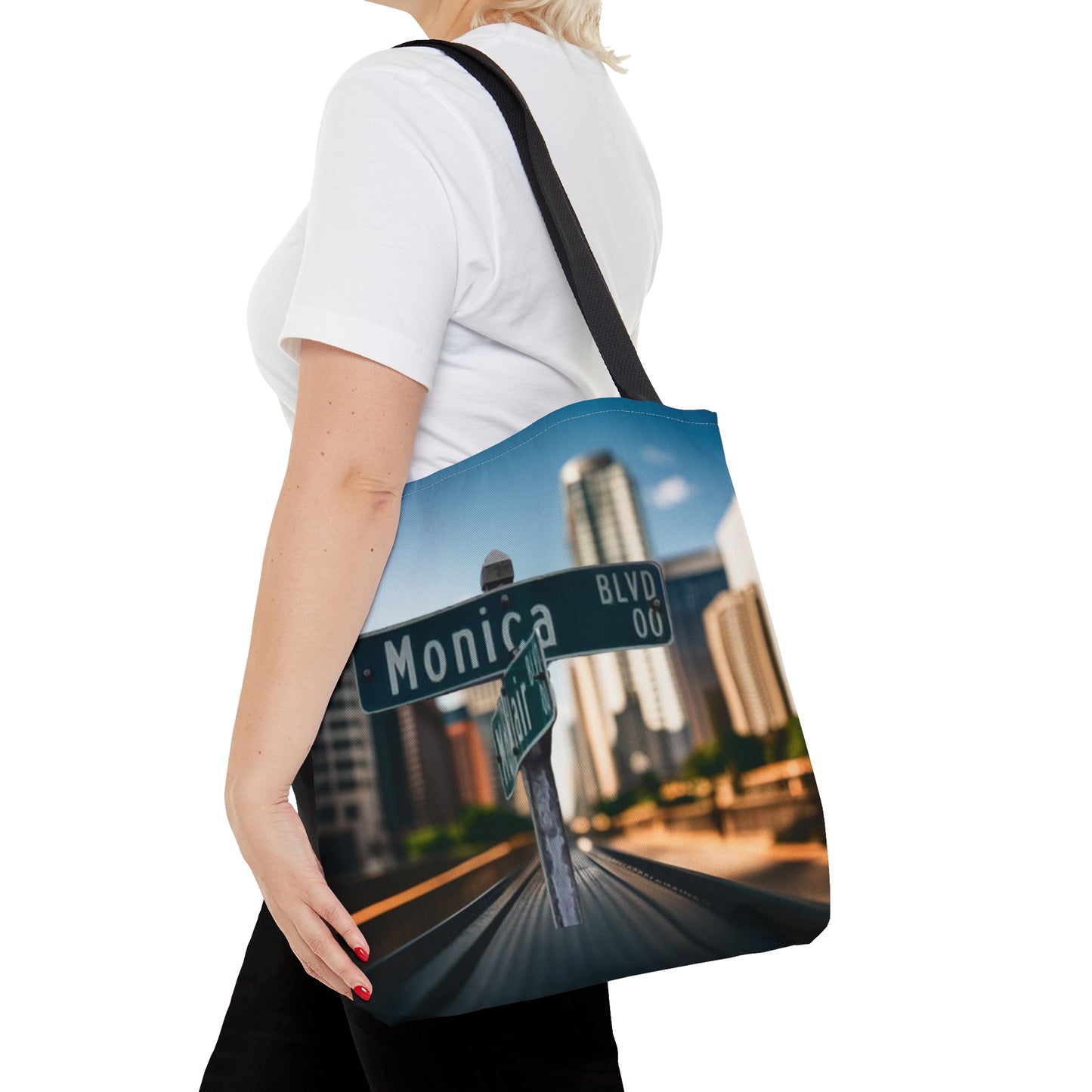 Monica Blvd Tote Bag (AOP)