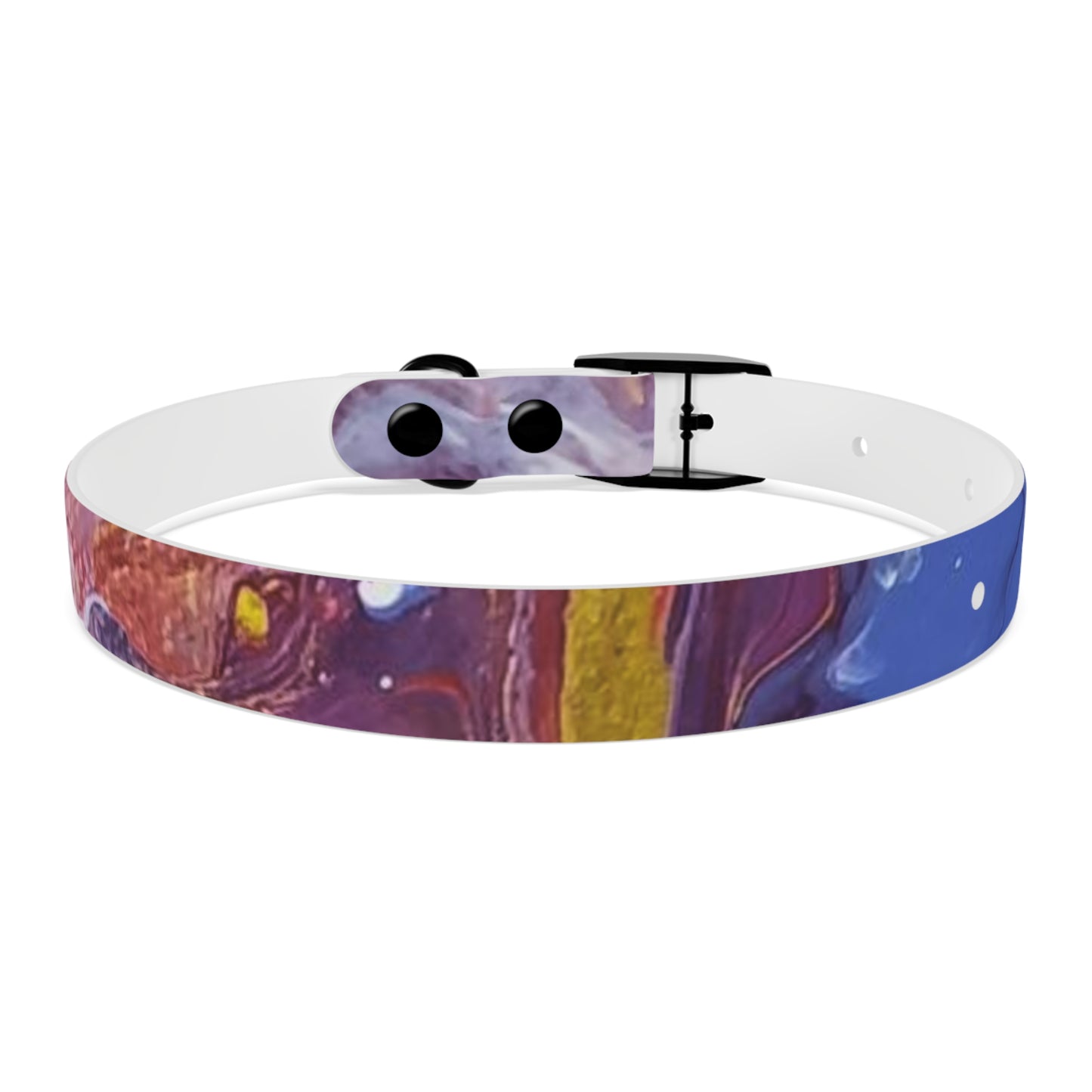 C Port Industries Acrylic Flow Purple Paint Dog Collar