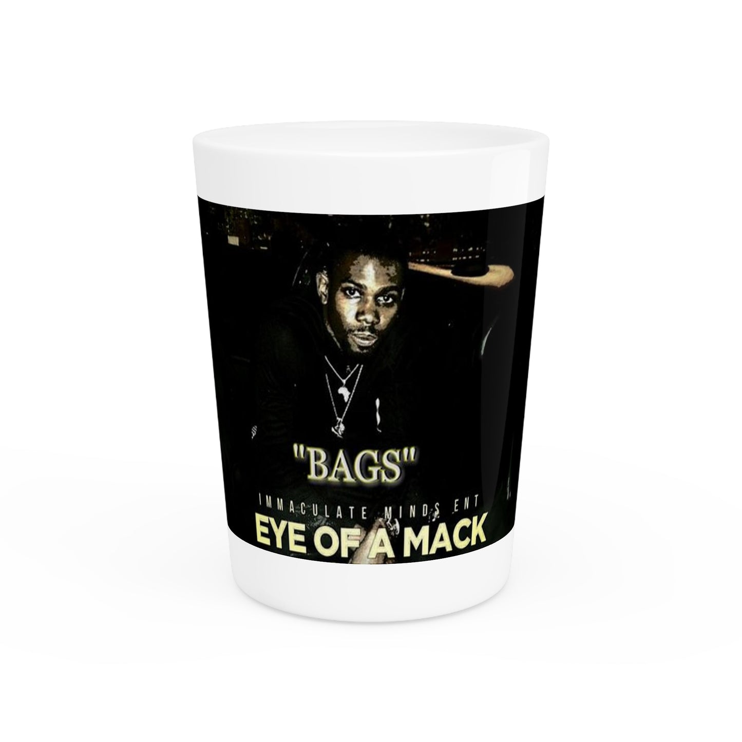 Mack D Full Bags Shot Glass