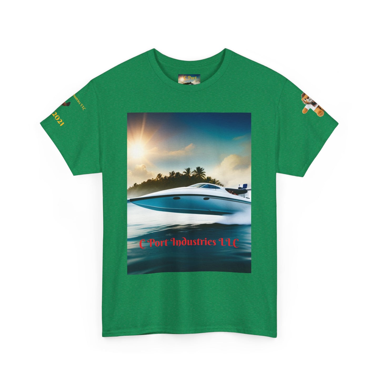 C Port Speed Boat Unisex Heavy Cotton Tee