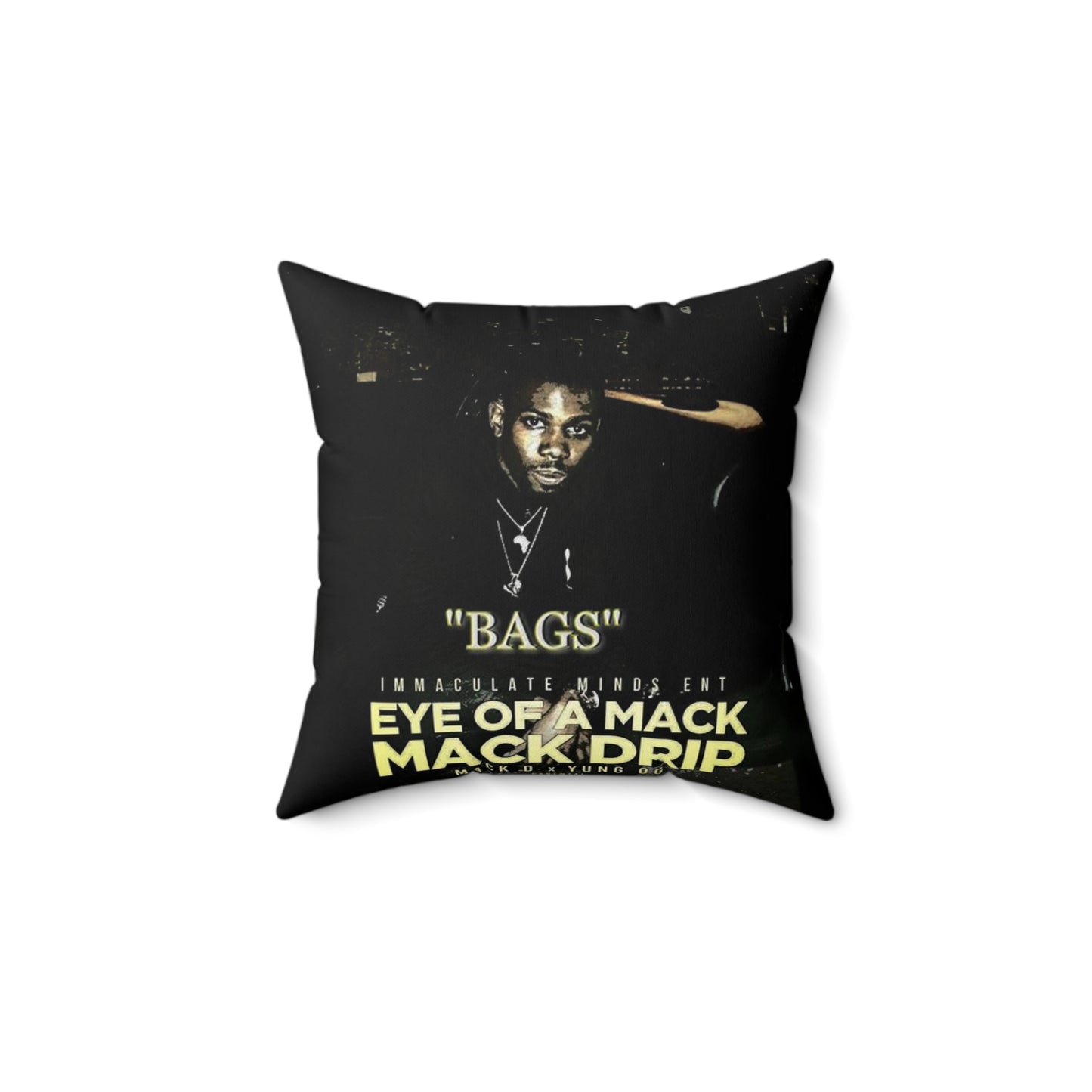 Mack D Bags Spun Polyester Square Pillow