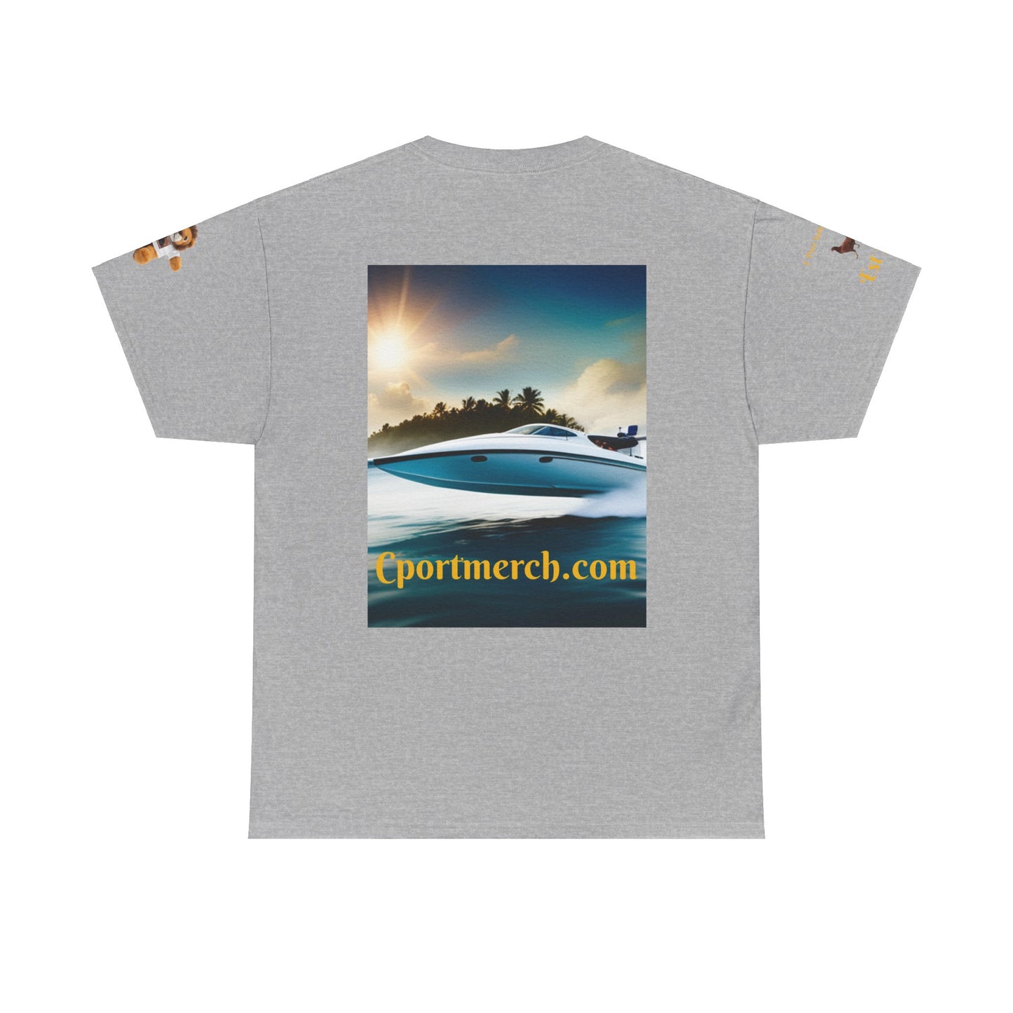 C Port Speed Boat Unisex Heavy Cotton Tee