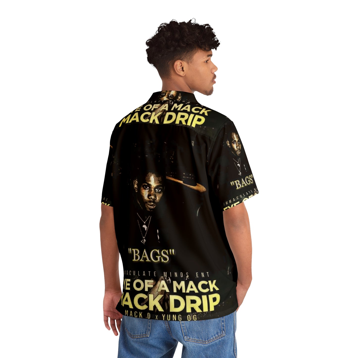 Mack d Full Bags Men's Hawaiian Shirt (AOP)