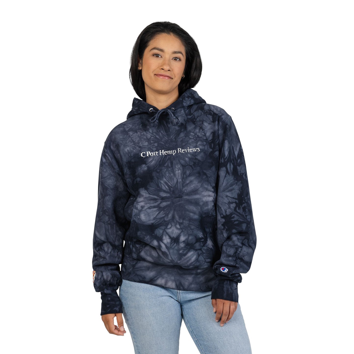C Port Hemp Reviews Tye Dye Champion Sweatshirt, Perfect for All Seasons, Trendy Gift Idea