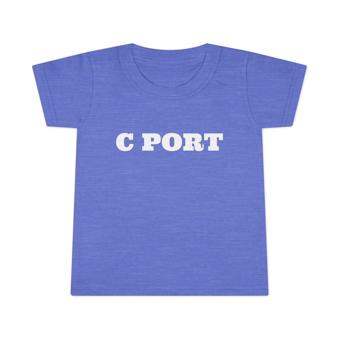 C Port  White  Letter Toddler T-shirt