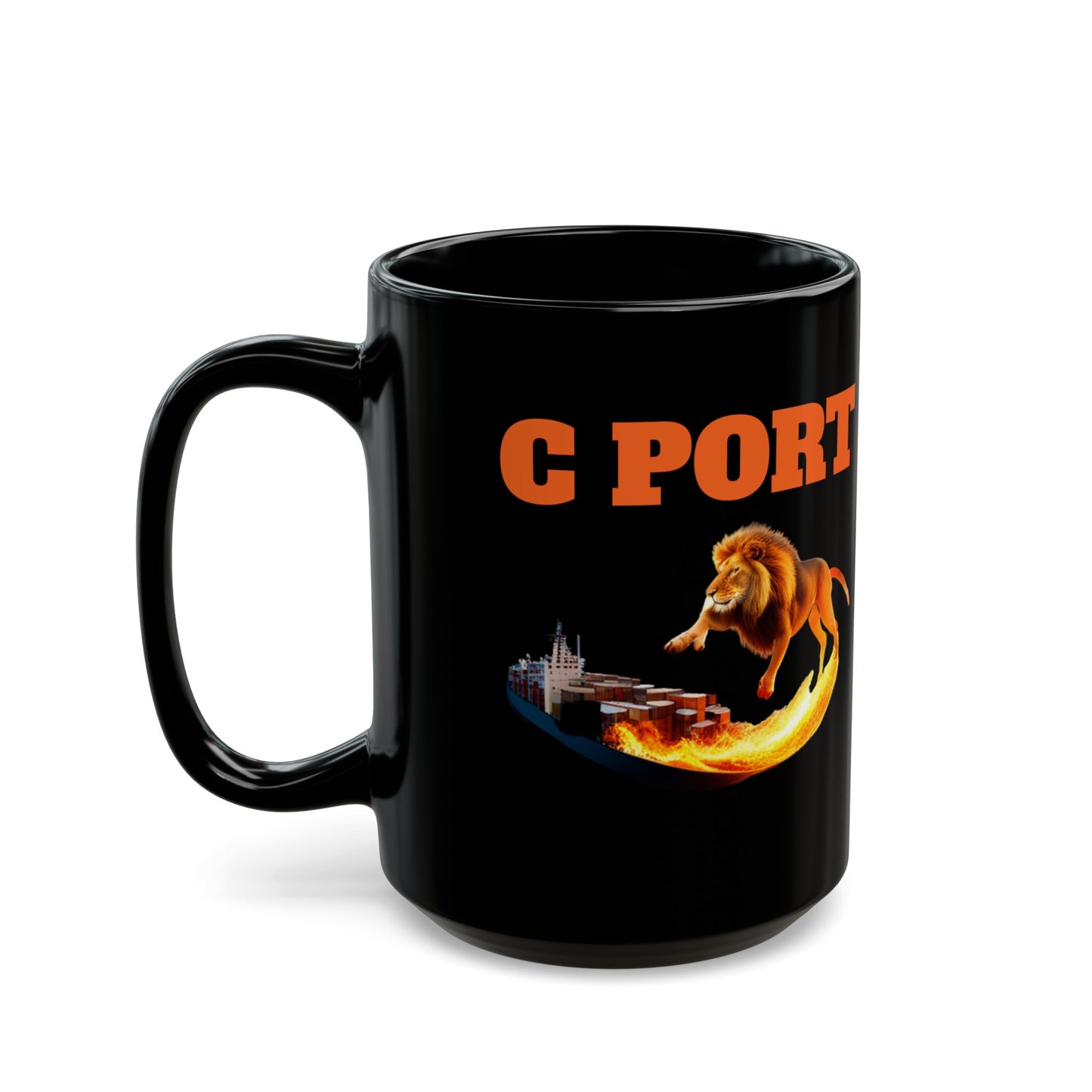 C PORT Black Mug (11oz, 15oz)