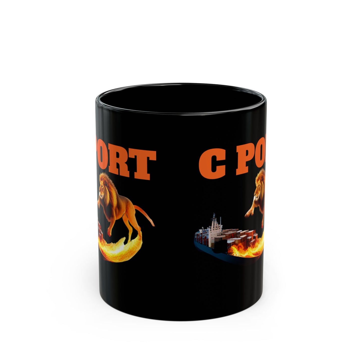 C PORT Black Mug (11oz, 15oz)