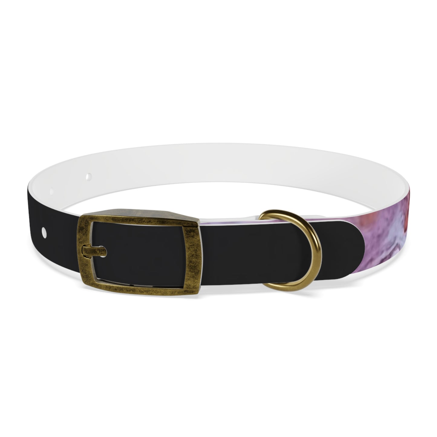 C Port Industries Acrylic Flow Purple Paint Dog Collar