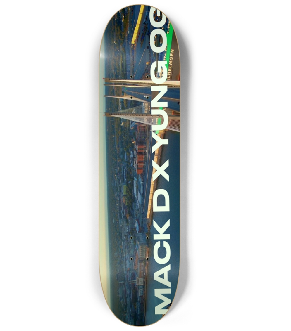 Mack D x Yung OG 7 Summers Glow in the Dark Custom Skateboard