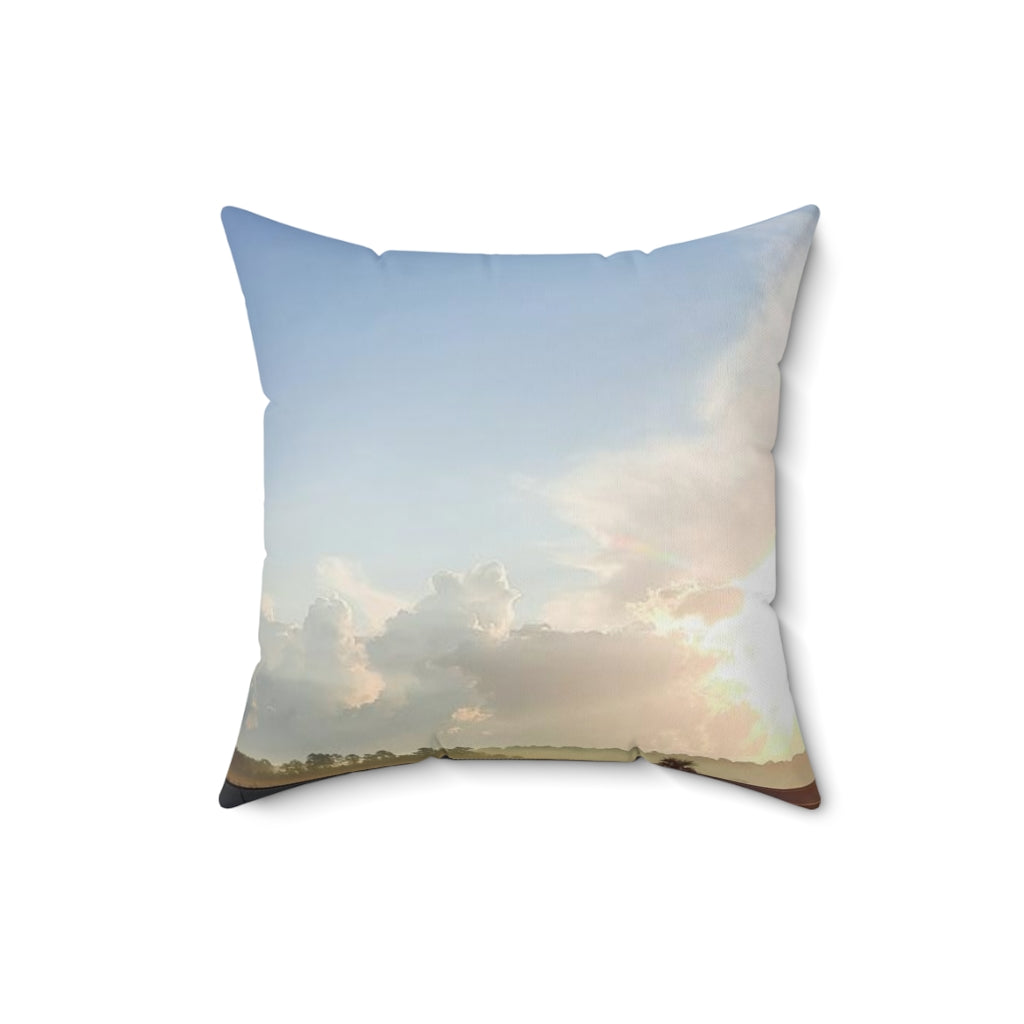 Cportmerch Sunny Spun Polyester Square Pillow