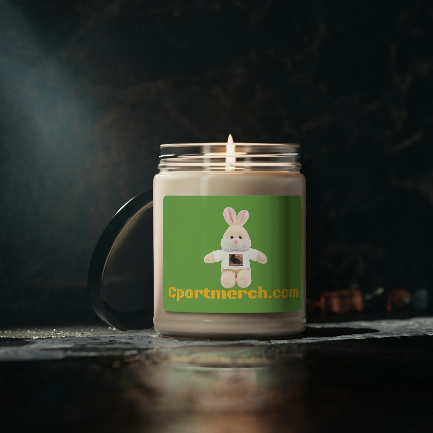 Cportmerch.com Bunny Apple Harvest Scented Soy Candle, 9oz