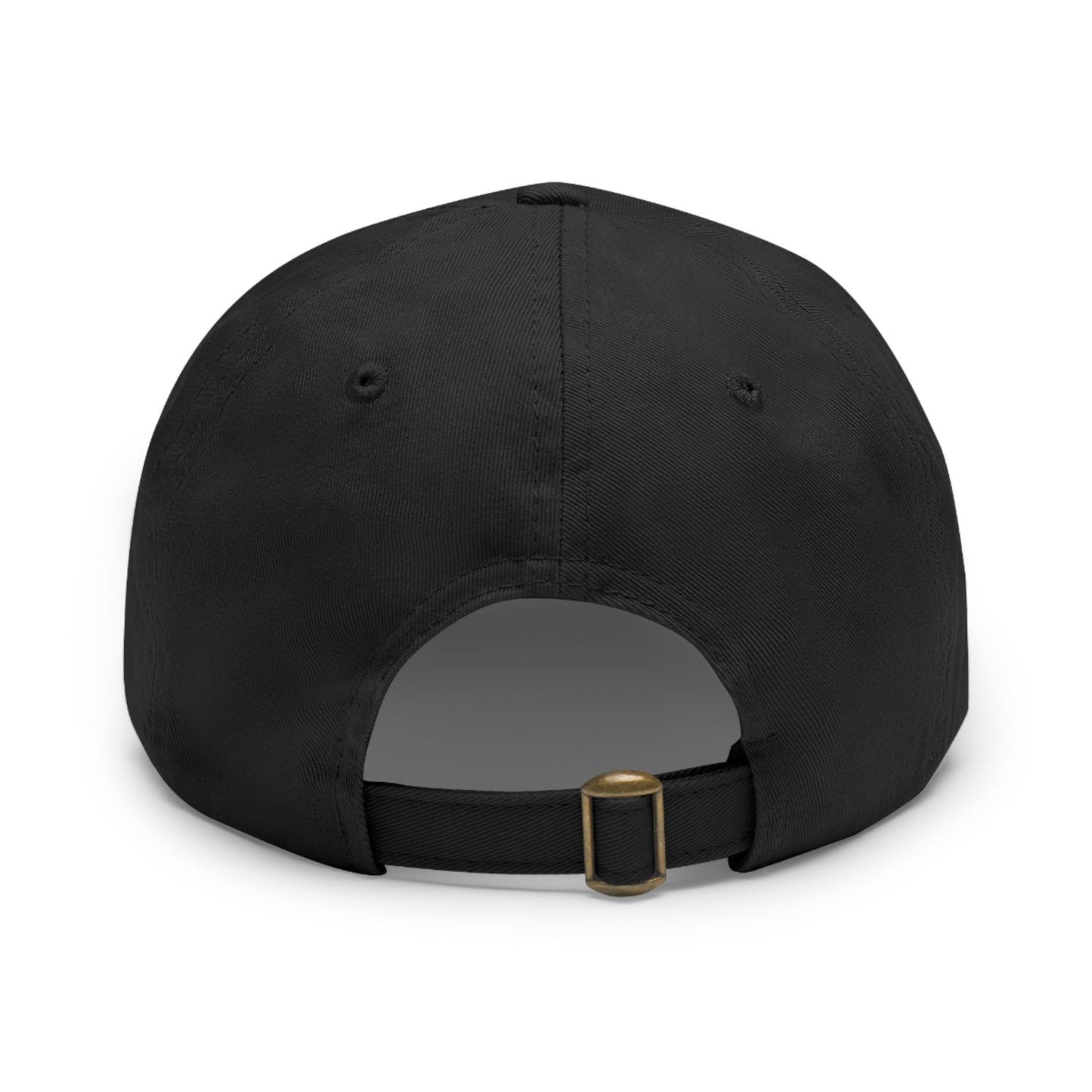 Book house Dad Hat with Leather Patch (Rectangle)