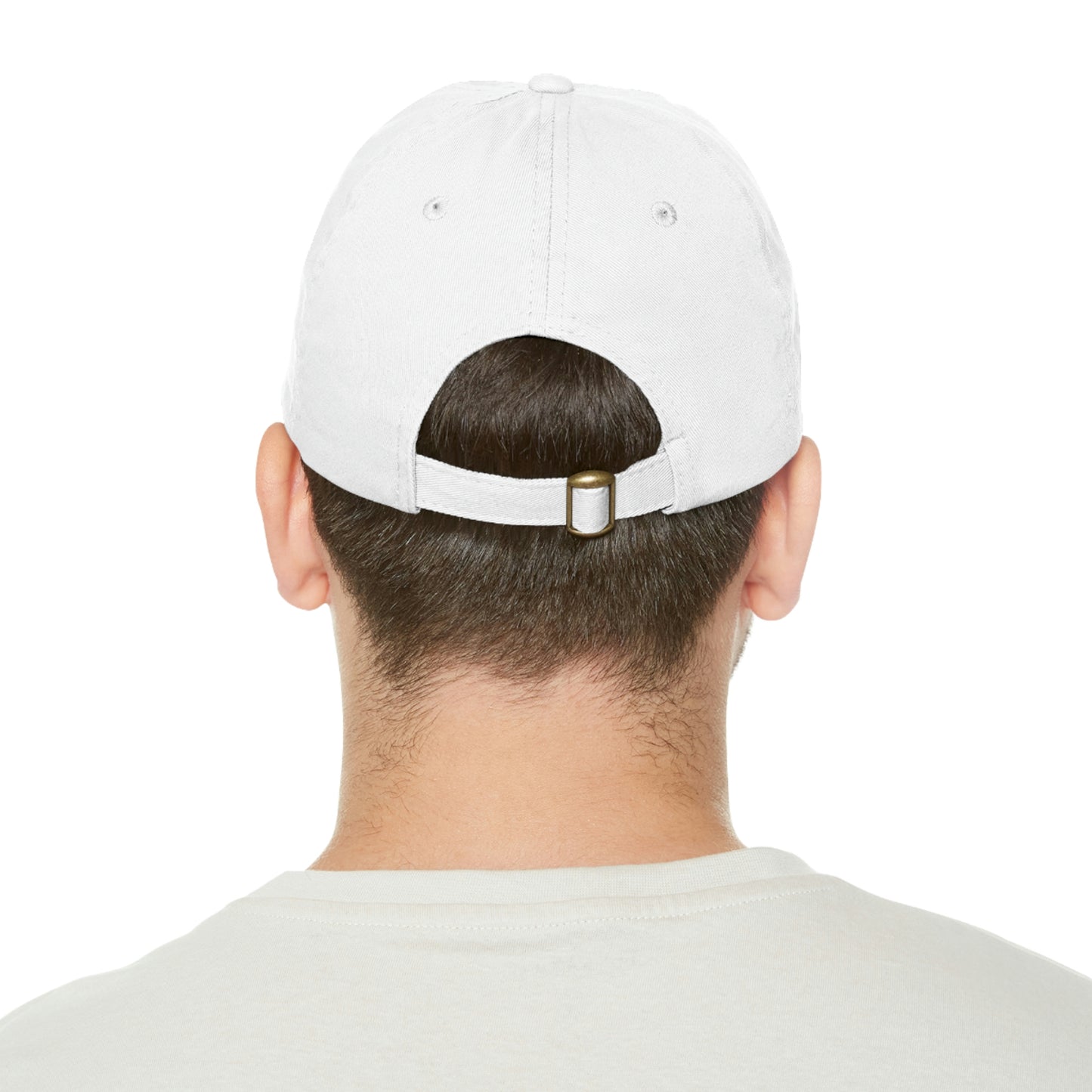 Book house Dad Hat with Leather Patch (Rectangle)