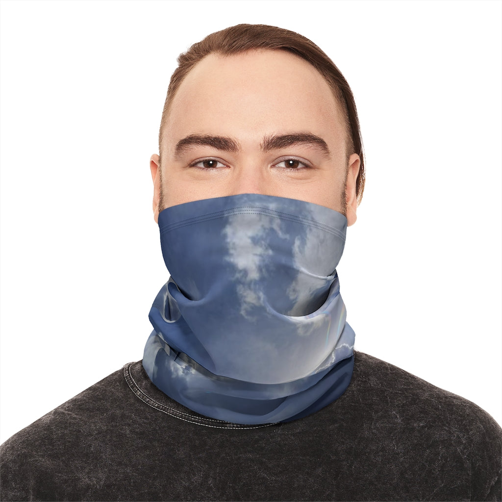 Sunny Sky Winter Neck Gaiter With Drawstring